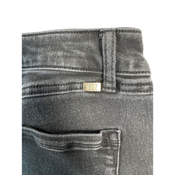 1822 Denim Skinny Jeans Womens 14 Black Ankle Length Stretch Denim - Picture 6 of 10